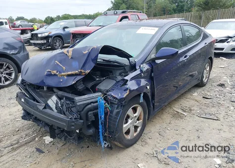 2014 Hyundai Elantra Se from USA, damaged, VIN 5NPDH4AE1EH538485